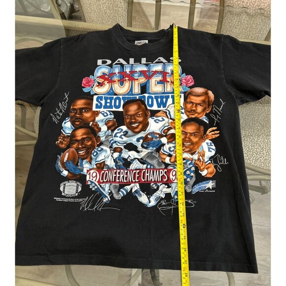 Vintage Dallas Cowboys Super Bowl XXVII Black T-Shirt L 42-44 Oneta Power-T Made - Picture 4 of 6